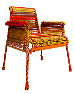 Stork Chair Sahil Sarthak Katran collection Color orange